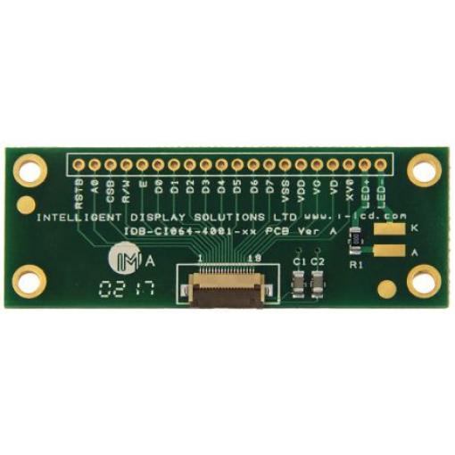 Deska displeje IDB-CI064-4001-XX-02 Rozvodná deska Intelligent Display Solutions Rozvodná deska LCD, pro použití s:
