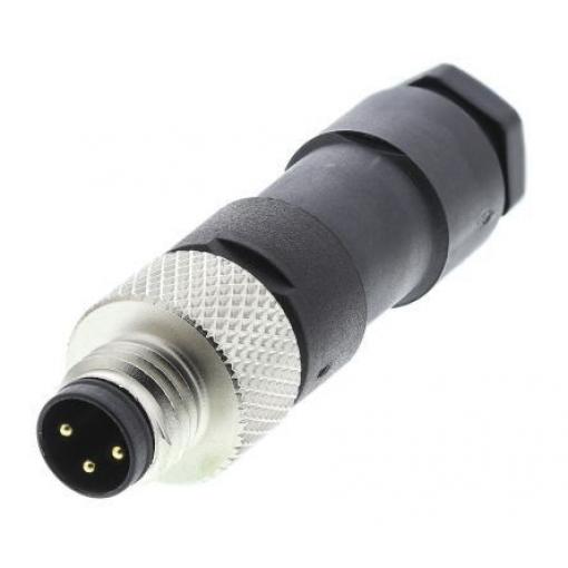 Kulatý konektor, počet kontaktů: 3, Kabel, velikost: M8 Molex, pohlaví kontaktu: Vnější, orientace těla: Rovný Zásuvka,