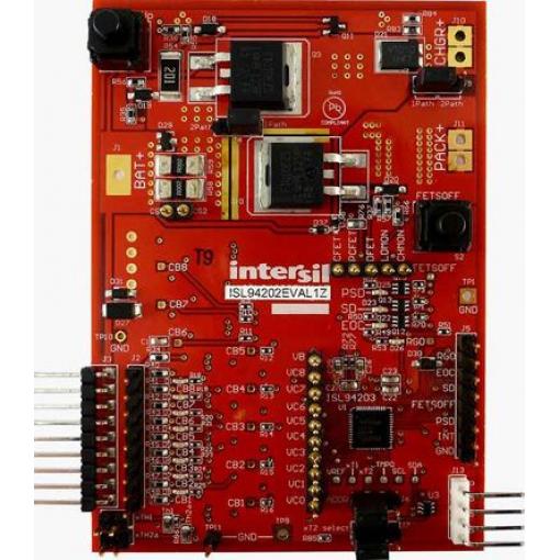 Vyhodnocovací deska Vyhodnocovací sada analyzátoru bateriové banky Monitorování baterie Renesas Electronics ISL94202