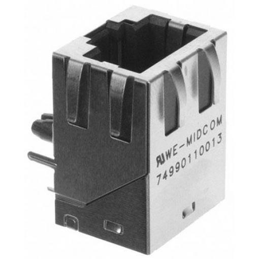 Wurth Elektronik Ethernetový transformátor LAN, Montáž na plošný spoj, délka: 15.88 mm, 1:1, šířka: 13.95 mm, 85 °C, -40