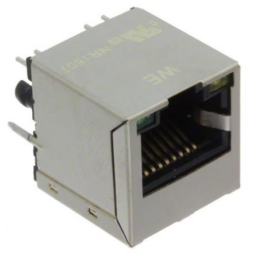 Wurth Elektronik Ethernetový transformátor LAN, Montáž na plošný spoj, délka: 16.9 mm, 1:1, šířka: 15.95 mm, 85 °C, -40