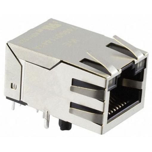 Wurth Elektronik Ethernetový transformátor LAN, Montáž na plošný spoj, délka: 16.2 mm, 1:1, šířka: 13.5 mm, 85 °C, -40