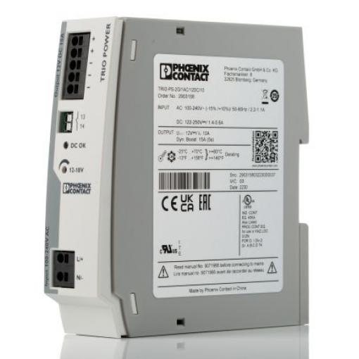 Phoenix Contact Napájecí zdroj na lištu DIN TRIO POWER, počet výstupů: 2 Spínaný režim 275 V dc, 264V ac 10 A AC/DC 18V