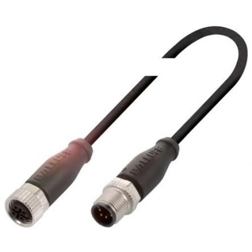 Kabel ovladače snímače, A: Vnitřní, A: M12 5, B: M12, B: Vnější, 250V 4, IP68, řada: BCC BALLUFF 2 m