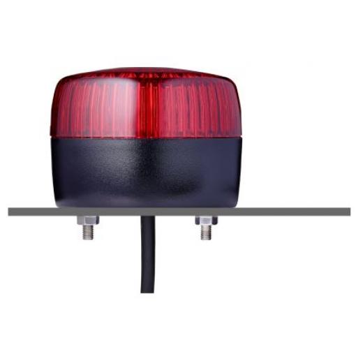 AUER Signal Maják, řada: PCL Blikající, Stálé barva Červená 48V ac LED Se závitem 0.031A CE, EAC, UL IP66, IP67