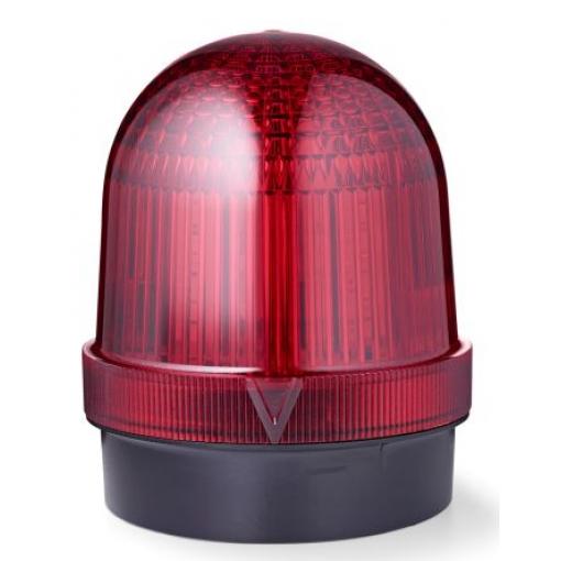Výstražný maják, řada: UDCW Blikající, stálé barva Červená LED 0.100A Povrchová montáž 24 V AC/DC CE, UL, EAC