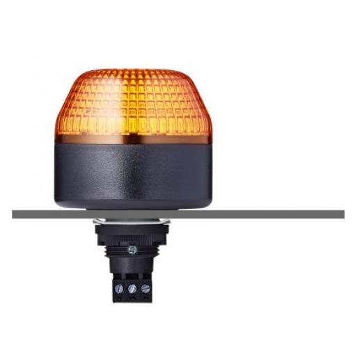 AUER Signal Maják, řada: IBL Blikající, Stálé barva Žlutá 24V ac/dc LED Plochá montáž 0.06A CE, EAC, UL IP65