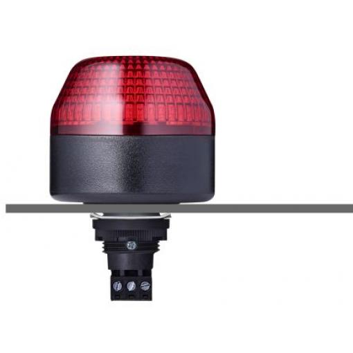 AUER Signal Maják, řada: ICL Záblesk barva Červená 24V ac/dc LED Plochá montáž 0.15A CE, EAC, UL IP65