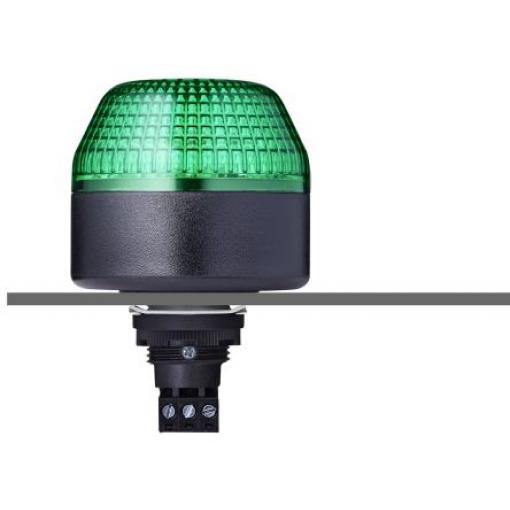 AUER Signal Maják, řada: IBM Stálé, Blikající barva Zelená 240V ac/dc LED Povrch 0.037A CE, EAC, UL IP65