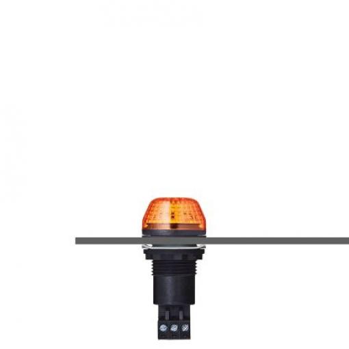 AUER Signal Maják, řada: IBS Blikající, Stálé barva Žlutá 24V ac/dc LED Plochá montáž 0.026A CE, EAC, UL IP65