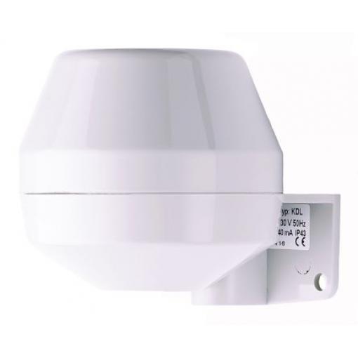 AUER Signal Siréna, řada: KDH Nástěnná 1 230V EN 60335-1 / VDE 0700-1, IEC 60335-1 92 dB @ 1m IP43 DC