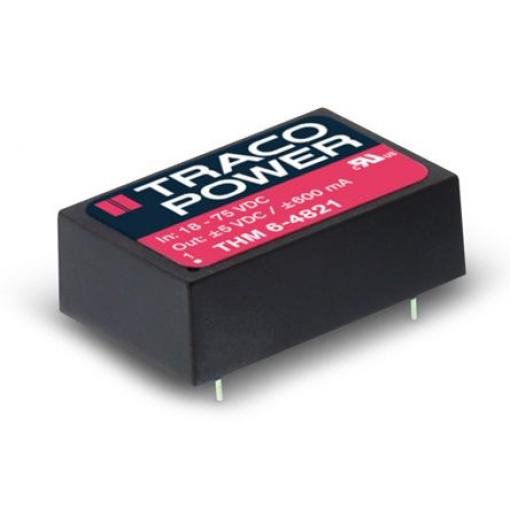 TRACOPOWER Měnič DC/DC THM 6, výstup: 3.3 V dc 5 kV ac, Vin 18V dc 1800 mA, Vin 9V 6 W -40 °C 90 °C Montáž na plošný