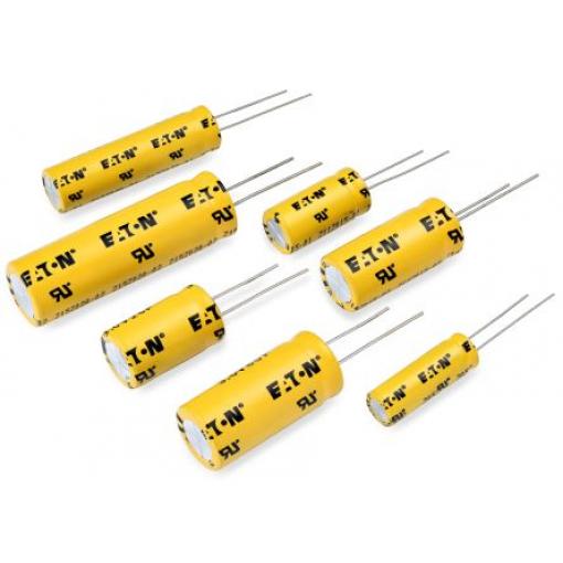 Superkondenzátor, řada: TV 6 F -10 to 30 % 0.035Ω 3 V dc, Průchozí otvor Eaton