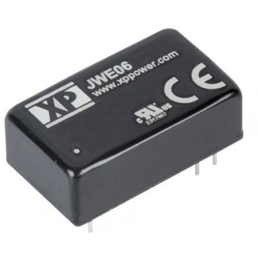 XP Power Měnič DC/DC JWE06, výstup: 3.3 V dc 1.5 kV dc, Vin 75V dc 1.5 A, Vin 18V 6 W -40 °C 105 °C Průchozí otvor