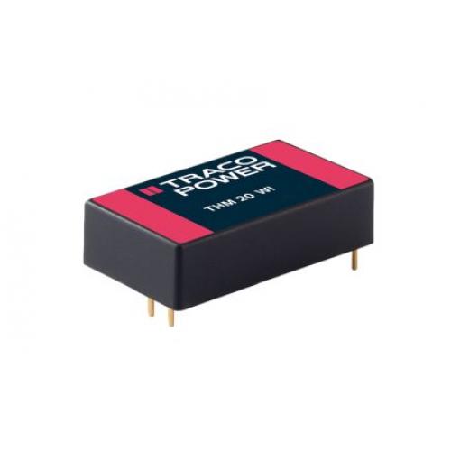 TRACOPOWER Měnič DC/DC THM 20 WI, výstup: 24 V dc 5 kV ac, Vin 3.6V 833 mA, Vin 9V 20 W -40 °C 80 °C Montáž na plošný