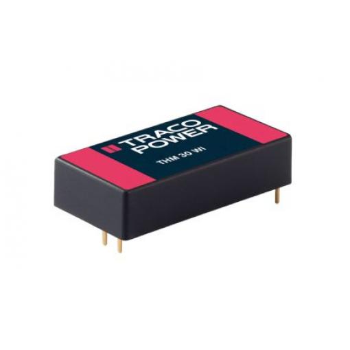 TRACOPOWER Měnič DC/DC THM 30 WI, výstup: 5 V dc 5 kV ac, Vin 75V dc 6 A, Vin 18V 30 W -40 °C 80 °C Montáž na plošný