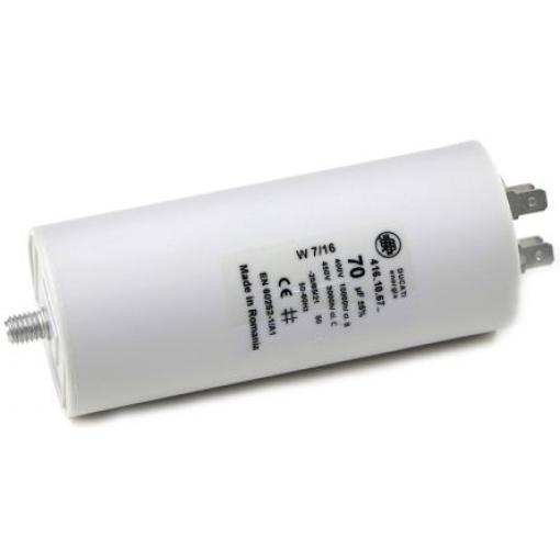 Vrstvové kondenzátory, řada: 4.16.10 70 μF ±5 % 450 V ac, Zásuvná montáž Ducati Energia