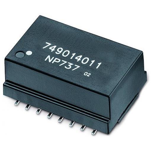 Ethernetový transformátor LAN, 4000V ac, 24.55 x 18.25mm, Povrchová montáž, 1:1