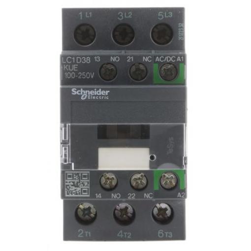 Schneider Electric 1 NO, 1 NC Stykač napětí ve vinutí 230V ac 3pólový 38 A 690V ac 18.5 kW s 3 NO kontakty 250V Řízení