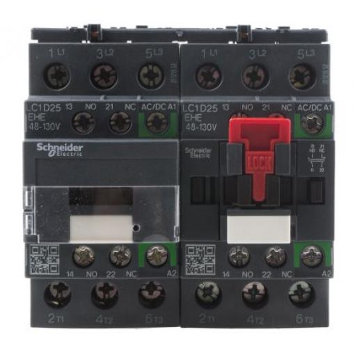Schneider Electric 25 A 130V, rozsah: TeSys D