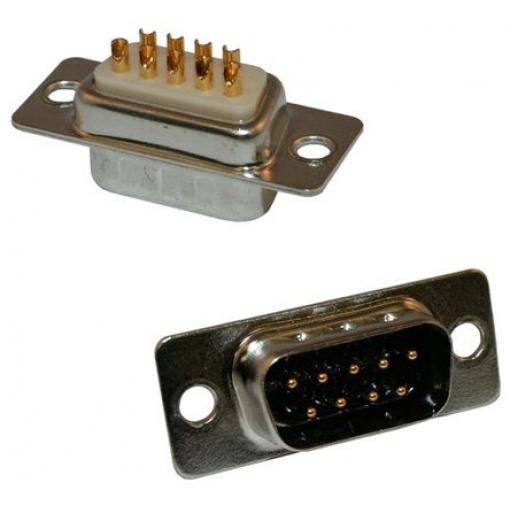 Norcomp Konektor D-Sub, počet kontaktů: 9, orientace těla: Rovný 2.769 mm, Kabel Vnější, D-SUB, 500.0 V