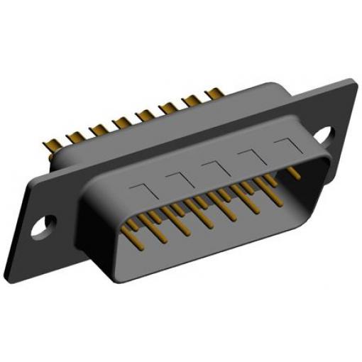 Norcomp Konektor D-Sub, počet kontaktů: 15, orientace těla: Rovný 2.769 mm, Kabel Vnější, D-SUB, 500.0 V