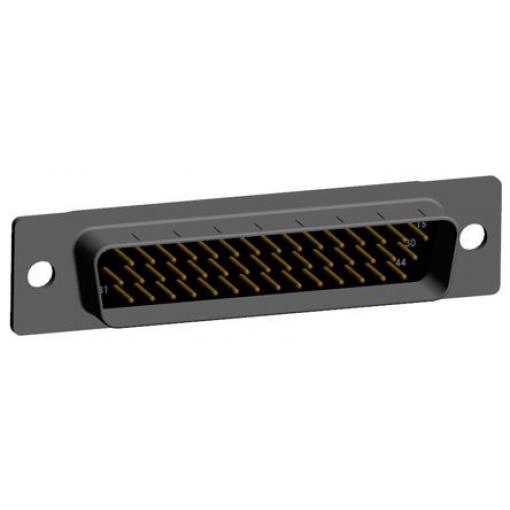 Norcomp Konektor D-Sub, řada: 780, počet kontaktů: 44, orientace těla: Rovný 2.286 mm, Zásuvná montáž Vnější, D-SUB, 1.0