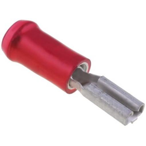 TE Connectivity Zásuvný konektor, řada: PIDG FASTON .250 Izolované, 2.79 x 0.51 mm, Červená Vnitřní, celková délka: 19.8