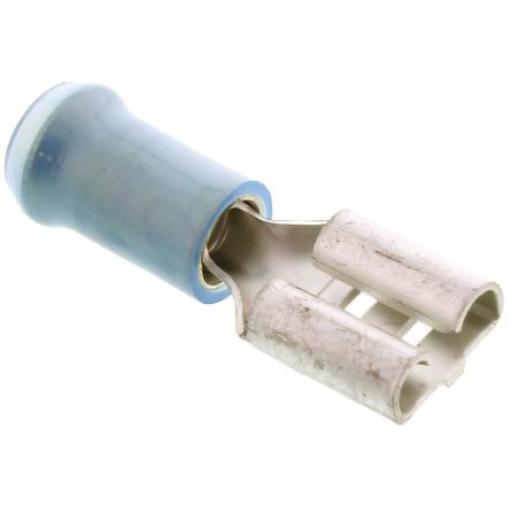 TE Connectivity Zásuvný konektor, řada: PIDG FASTON .250 Izolované, 6.35 x 0.81 mm, Modrá Vnitřní, celková délka: 23.2
