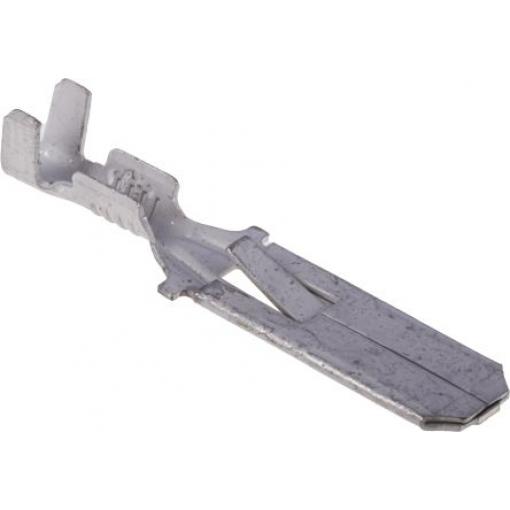 TE Connectivity Zásuvný konektor, řada: FASTIN-FASTON .250 Neizolované, 6.35 x 0.81 mm, Černá Vnější, celková délka: 29
