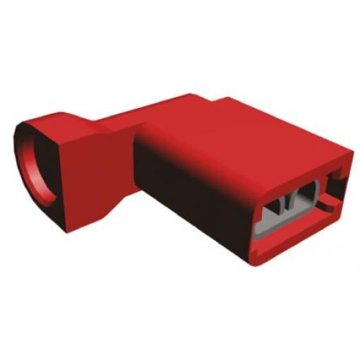 TE Connectivity Zásuvný konektor, řada: Ultra-Fast .187 Izolované, 4.75 x 0.51 mm, Červená Vnitřní, celková délka: 16.14