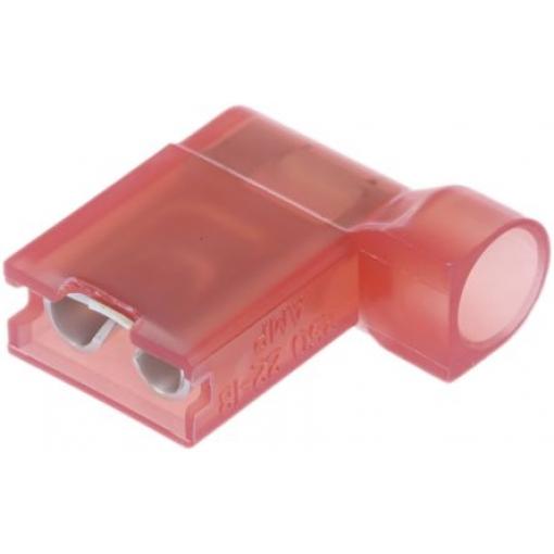 TE Connectivity Zásuvný konektor, řada: Ultra-Fast .250 Izolované, 6.35 x 0.81 mm, Červená Vnitřní, celková délka: 16.14