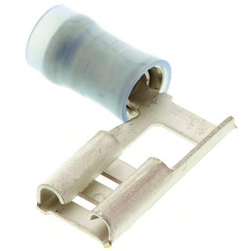 TE Connectivity Zásuvný konektor, řada: PIDG FASTON .250 Izolované, 6.35 x 0.81 mm, Modrá Vnitřní, celková délka: 19.3