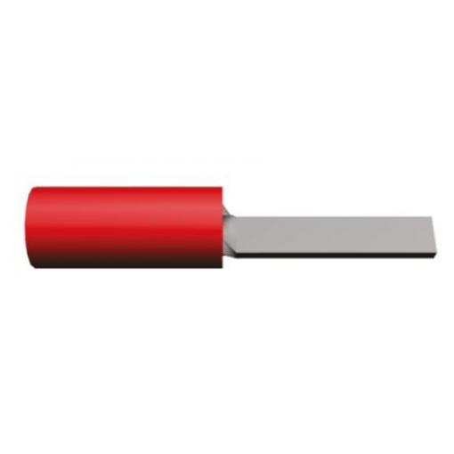 Krimpovací plochá svorka, řada: PIDG, Izolované délka čepele 12 mm, Červená, max. AWG: 16 AWG, min. AWG: 22 AWG, TE