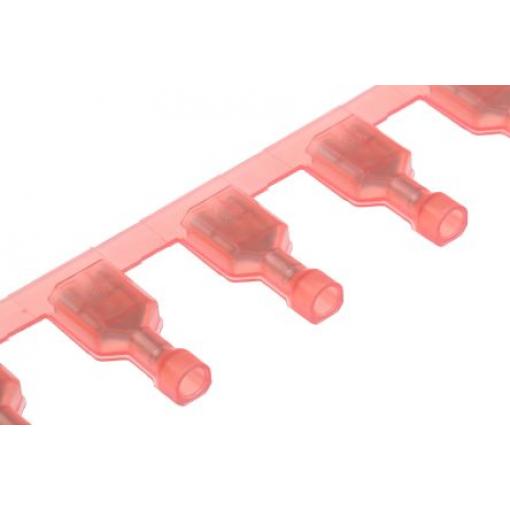 TE Connectivity Zásuvný konektor, řada: Ultra-Fast .250 Izolované, 6.35 x 0.81 mm, Červená Vnitřní, celková délka: 0.855