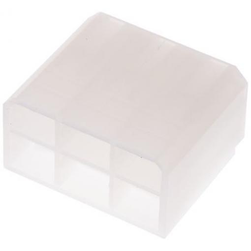 Pouzdro krimpovací svorky, řada: FASTIN-FASTON .250, počet kontaktů: 6, Nylon, Přírodní, šířka jazýčku: 6.35 mm TE