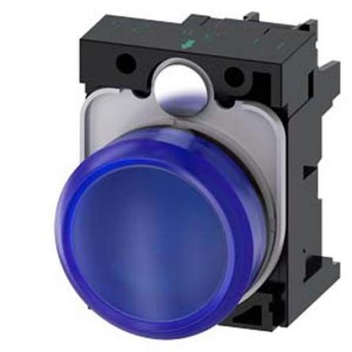 Siemens Indikátor, řada: SIRIUS ACT 3SU11 Montáž do panelu LED Modrá, průměr výřezu: 22 mm IP66, IP67, IP20, IP69 Kulatý