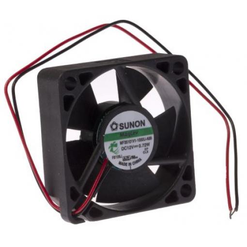 Sunon Axiální ventilátor, řada: M, průtok vzduchu: 12.2 m³/h 720 mW 12 V dc 60 mA 35 mm 35 mm 10 mm