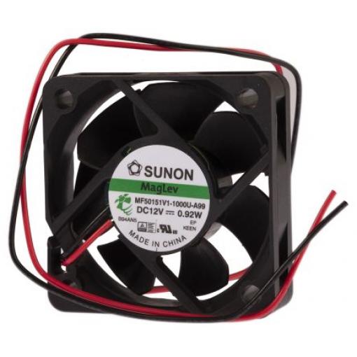 Sunon Axiální ventilátor, řada: M, průtok vzduchu: 28.9 m³/h 870 mW 12 V dc 72 mA IP0 50 mm 50 mm 15 mm