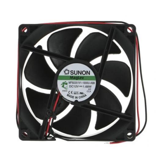 Sunon Axiální ventilátor, řada: M, průtok vzduchu: 87.5 m³/h 1.68 W 12 V dc 140 mA IP0 92 mm 92 mm 25 mm