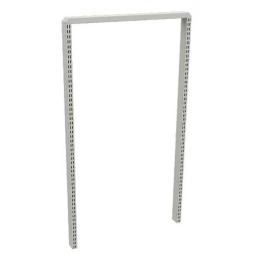 Nástavbové profily pro pracovní stoly, Ocel barva Šedá 1.35 m x 30 mm 60 mm Treston
