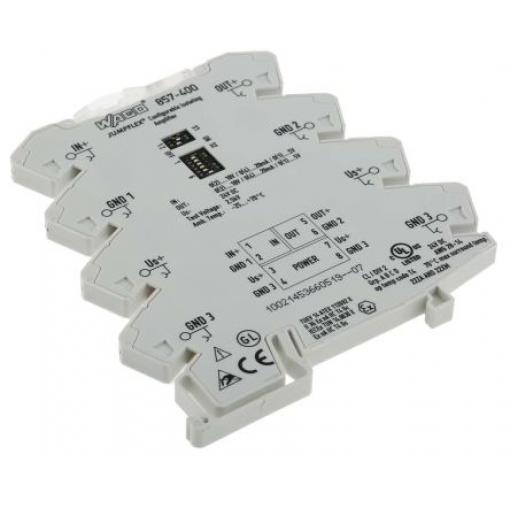 Převodník signálu, řada: 857 Proud/napětí IECEx/ATEX Proud/napětí WAGO 24 V dc