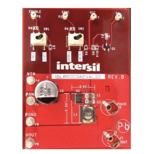 Vyhodnocovací deska Vyhodnocovací deska Snižující regulátor Renesas Electronics ISL85003FRZ, ISL85003AFRZ, pro použití