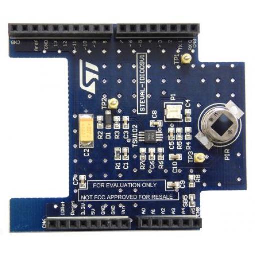 Snímač PIR, klasifikace: Rozšiřující deska for Murata IRA-E700ST0, pro použití s: STM32 Nucleo STEVAL-IDI009V1