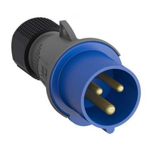 Průmyslový napájecí konektor, řada: Easy & Safe Zástrčka, Kabelová montáž, Samec, formát pólů: 2P+E, orientace těla: