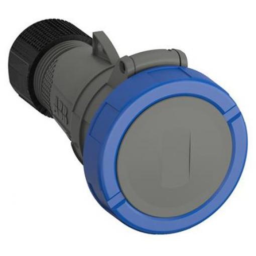Amphenol Industrial Průmyslový napájecí konektor, řada: Easy & Safe, IP67, Kabel barva Modrá, 16 A 2P+PE, 230 V