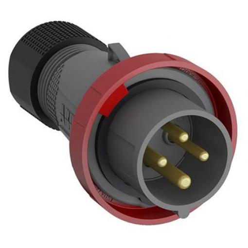 Amphenol Industrial Průmyslový napájecí konektor, řada: Easy & Safe, IP67, Kabel, formát pólů: 3P+PE, orientace těla: