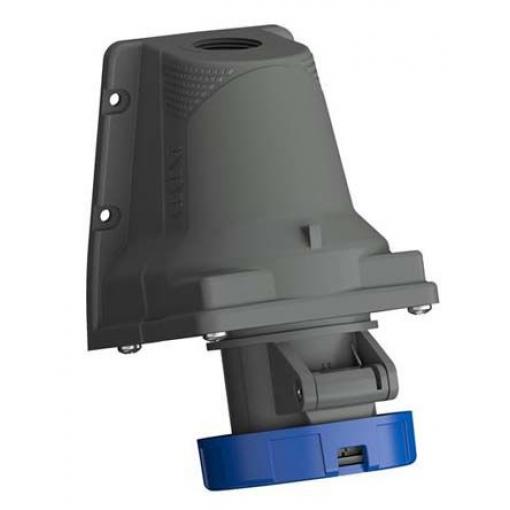 Amphenol Industrial Průmyslový napájecí konektor, řada: Easy & Safe, IP67, Nástěnná barva Modrá, 16 A 2P+PE, 230 V