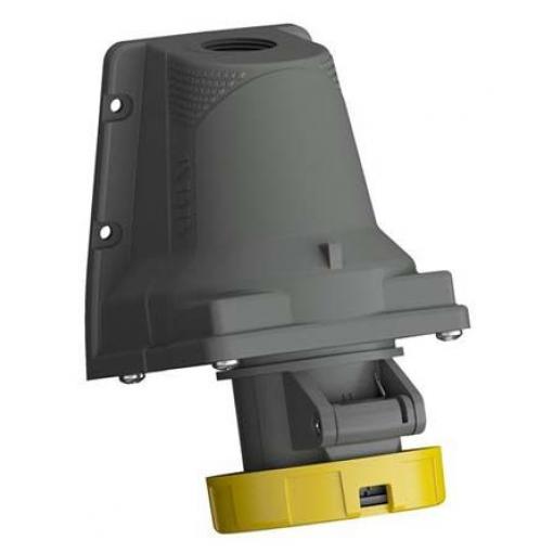 Amphenol Industrial Průmyslový napájecí konektor, řada: Easy & Safe, IP67, Nástěnná barva Žlutá, 16 A 2P+PE, 110 V