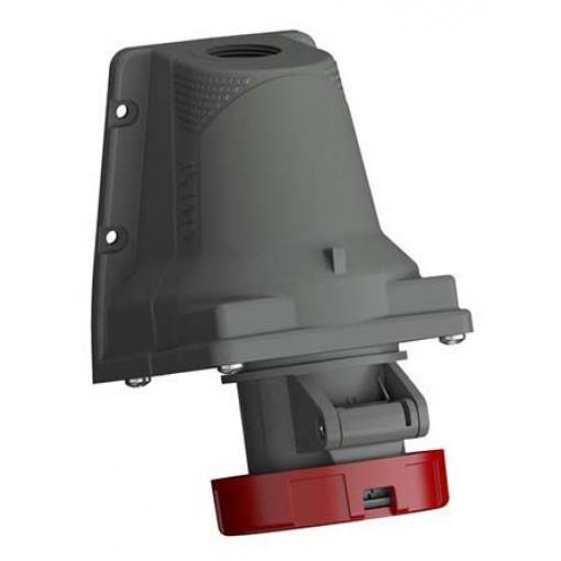 Amphenol Industrial Průmyslový napájecí konektor, řada: Easy & Safe, IP67, Nástěnná barva Červená, 16 A 3P+N+PE, 415 V